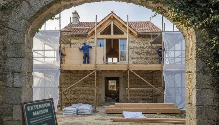 Extension maison en hauteur : surélévation, prix