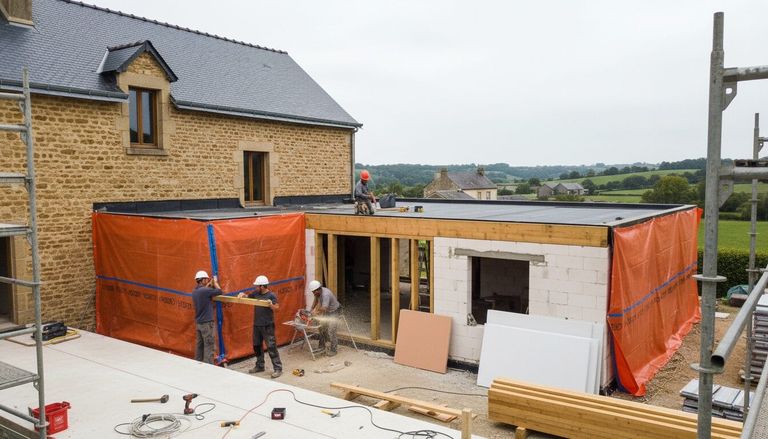 Extension maison toit plat : prix au m² et permis 2026
