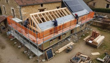 Prix extension maison 20m² : budget réel par type en 2026